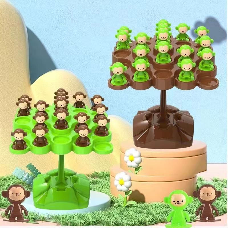 Board Game Word - Monkey Balance Tree Focus Balance Training