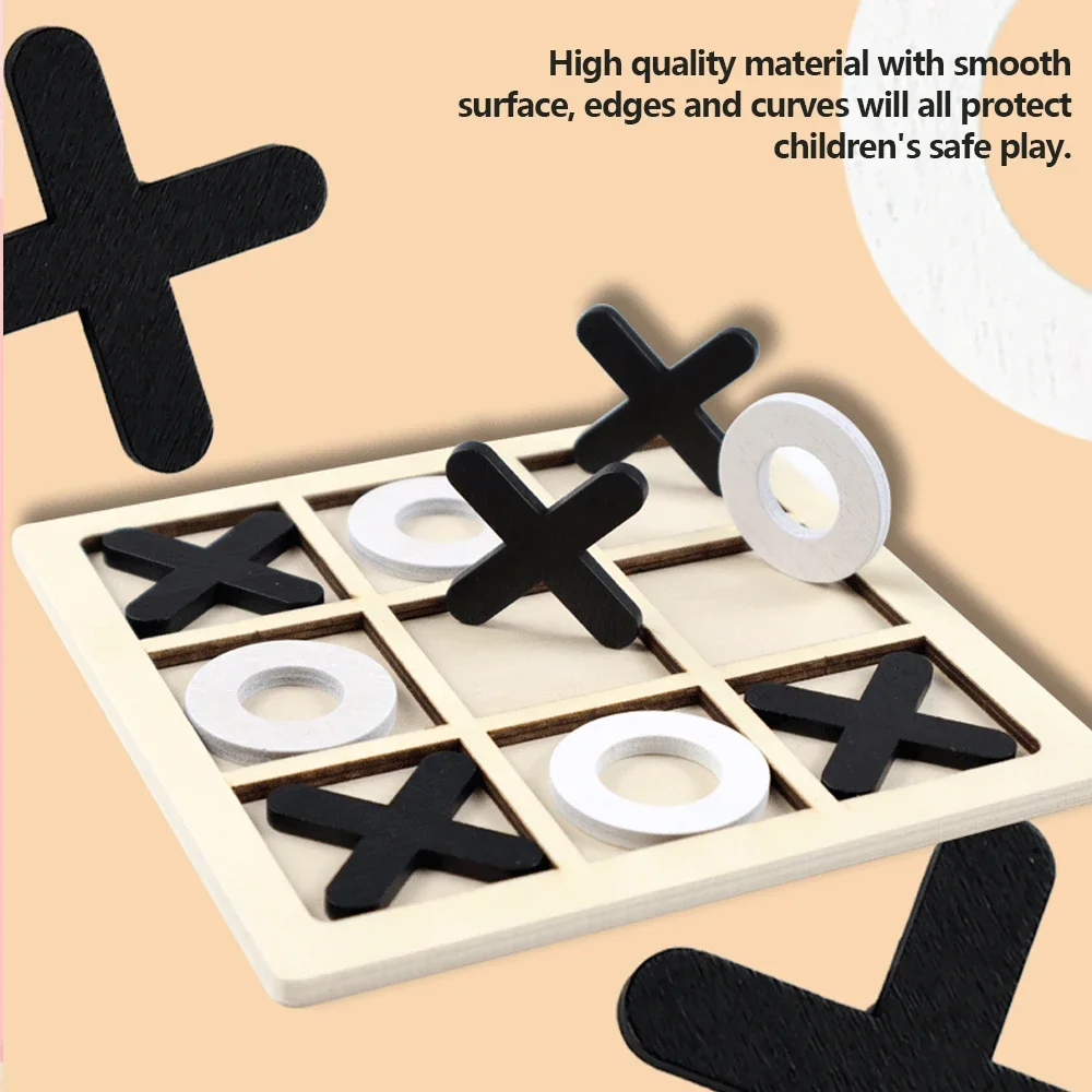 Wooden XO Tic Tac Toe Game Min - đánh giá và giá Board Game Word
