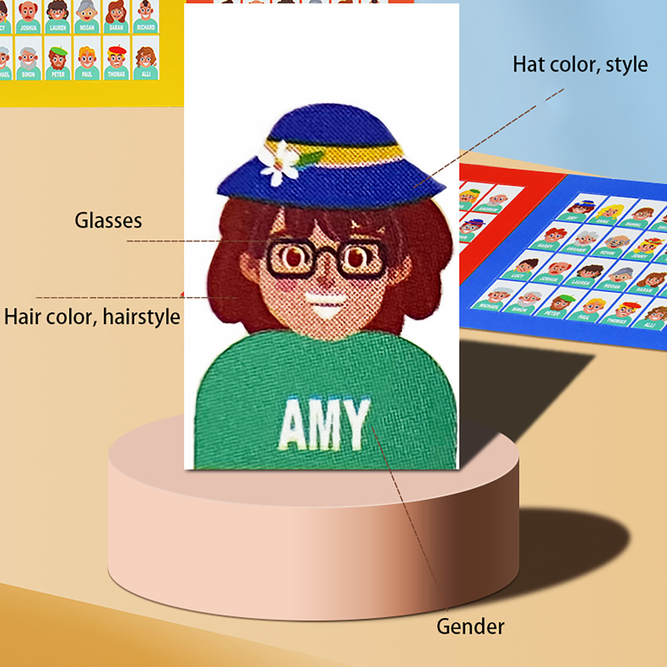 Family Guessing Board Game Who - đánh giá và giá Board Game Word