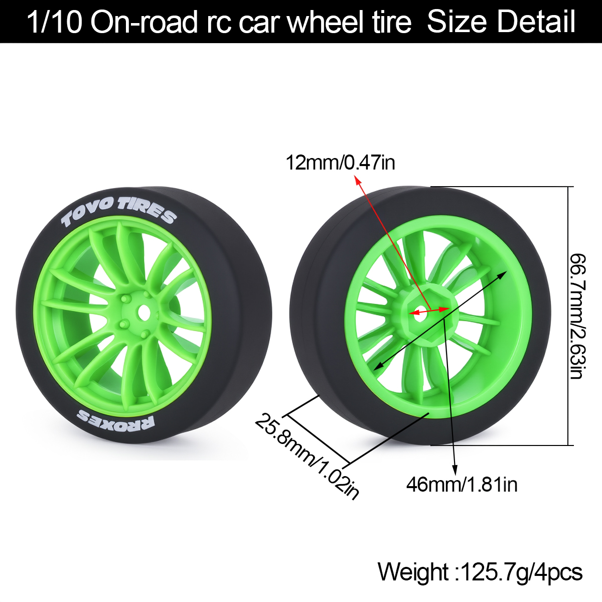 4Pcs Hard Drift Tires Wheel Ty - đánh giá và giá Tamiya Model Rc Car