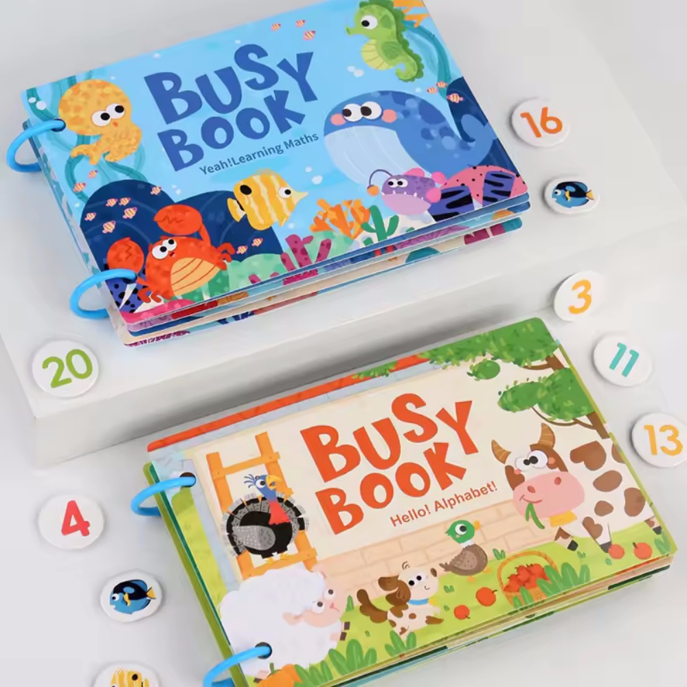 Busy Book Sticker Quiet Book f - đánh giá và giá Board Game English For Kids