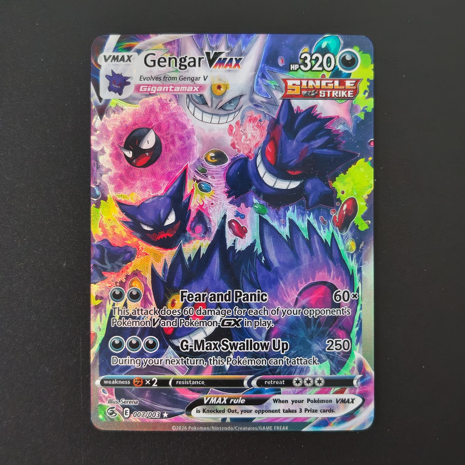 DIY Pokemon Gengar VMAX 007/00 - đánh giá và giá Board Game English